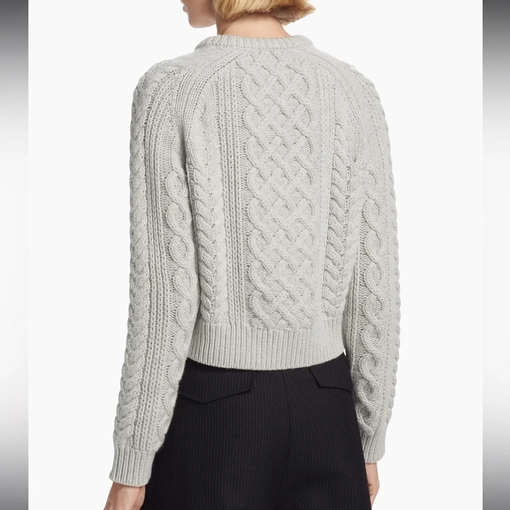 NILI LOTAN Coras Wool Cable-Knit Sweater - Picture 5 of 12